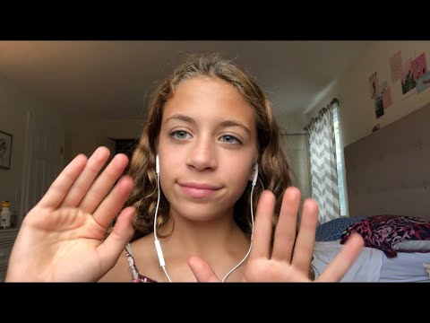 ASMR finger fluttering and mouth sounds!