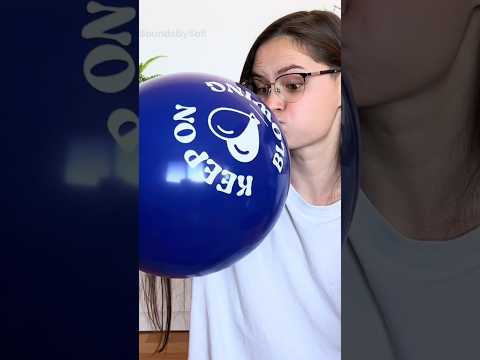 Blowing Blue Balloon 🥰❤️ #asmr #balloon #like