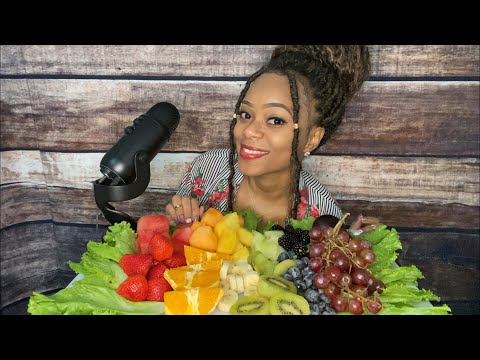 🍓 ASMR 🍓 Fruit Mukbang | Eating Sounds | 🍓🍉🍊🍌🍍🥝🍈🍇