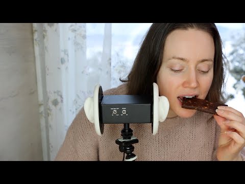 ASMR Eating Sounds 3Dio Ear To Ear | Energy Bar | Crinkle Paper Sounds | Mukbang 먹방