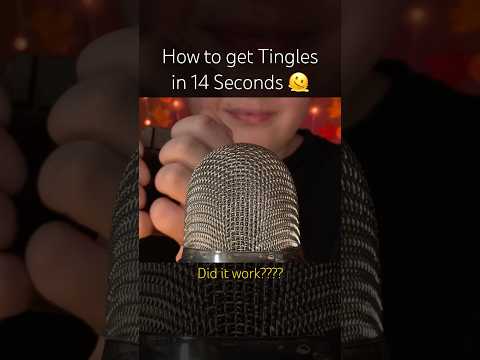 How to get Tingles in 14 Seconds!! 🤍 #asmr