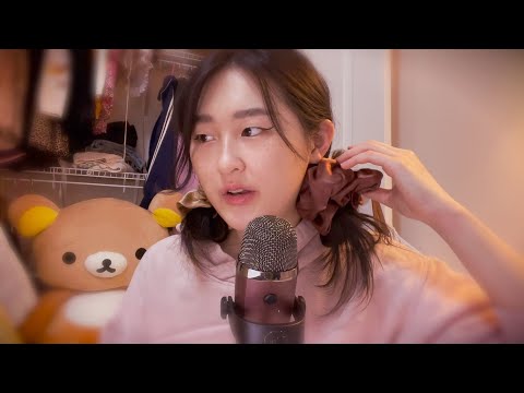 ASMR ✨🧸 layered inaudible whisper (reading to you, sticky clicky)