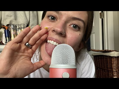 ASMR| Eating My Blue Yeti & Wet Mouth Sounds