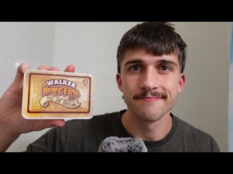 ASMR Eating Raw Texan Honeycomb 🍯 Sticky Mouth Sounds & Crunchy Bites