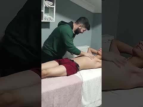 ENERGIZING TURKISH MASSAGE FOR CHEST, ABDOMEN AND ARMS #satisfying #relaxing #asmr #shorts #massage