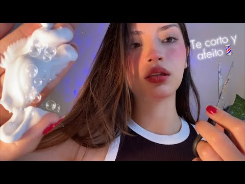 💈✂️ ASMR Tu AMIGA te corta y afeita | Roleplay para BRANDON💈 BARBERSHOP 💈 ✂️| Atención personal