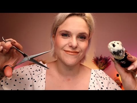 ASMR Men's Personal Stylist: Facial, Wet Shave, Haircut & Clothing