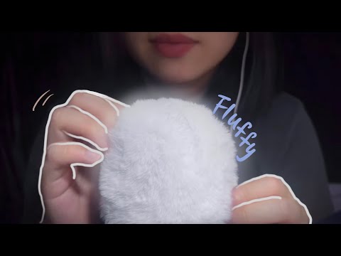 ASMR Fluffy Mic Scratching and Touching , deep Brain Massage, Scalp Massage, No Talking