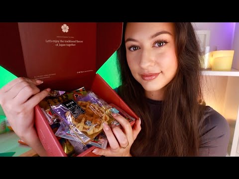 ASMR Trying Japanese Candy & Snacks! 😍 Eating, Sakuraco June Unboxing & Whispers