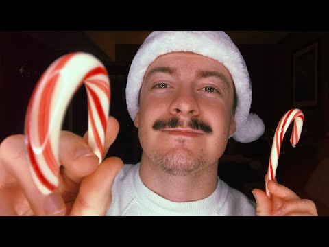 [ASMR] Poking Your Face with A Candy Cane 2 | Lens Tapping | Visual ASMR Triggers