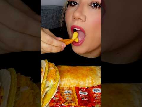 INSANE CRUNCHY NACHO FRIES #asmr #tacobell #foodie #shorts