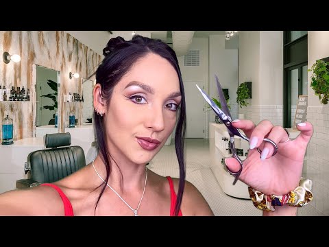 ASMR - Men's Haircut, Barber Roleplay (Scissor Sounds | Personal Attention)