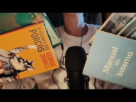 BOOK SOUNDS (ASMR NO TALKING: TAPPING, PAGE FLIPPING, GRIPPING & CRINKLES)