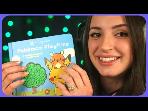 2.5 Minute ASMR | My Son's Pokémon Sensory Book