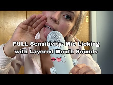 Asmr| Sensitive Mic LlCKING w/ Layered Mouth sounds, Mic Massage, & Tapping on Unique Items 