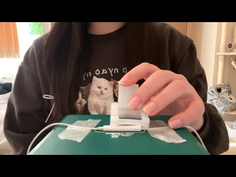 ASMR イヤホンマイクをビューラーで挟む音☘️｜Pinching the earphone mic with a buhler