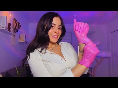 Cleaning your nails with Latex gloves. -ASMR 💅🎙️🧤