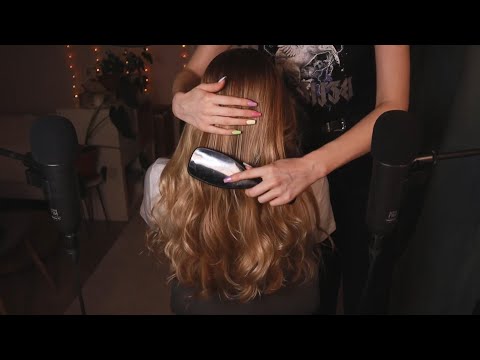 ASMR Relaxing Hair Brushing & Scalp Massage (No Talking)