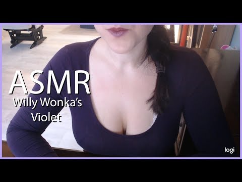 ASMR Violet Bubble Gum Role Play