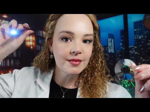 ASMR Eye Exam with Light Triggers to Calm Your Mind - Soft Spoken