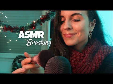 ASMR J8 🎄 Brushing tout délicat dans tes oreilles et sur ton visage 💤