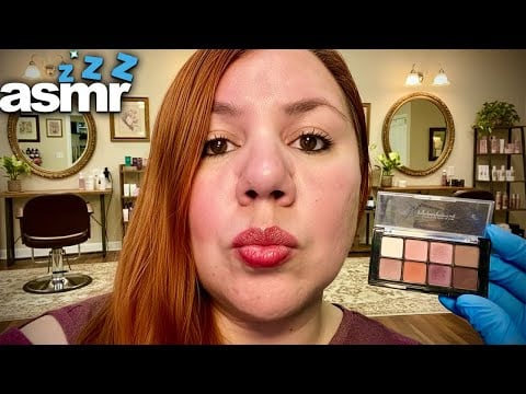 ASMR Luxury FACE Treatment & Soft Glam Makeup Roleplay