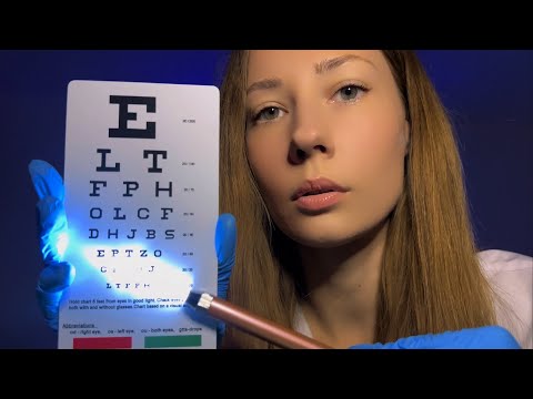 ASMR Eye Exam & Vision Test 👁️ Eye Doctor Roleplay for Sleep, Relaxation & Tingles