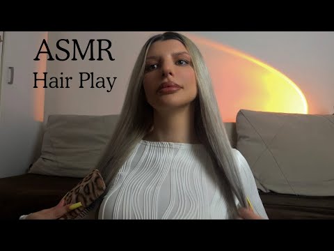 ASMR Playing with My Hair, Brashing,Braiding.. until you Fall Asleep 💤 🌙