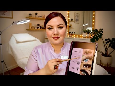 ASMR Beauty Salon Ultimate ALL in ONE Experience: Lashes, Eyebrow & Makeup