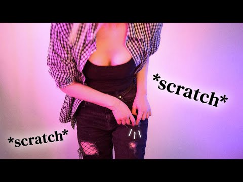 ASMR - Scratching on Black Fabrics for Sleep & Tingles | No Talking