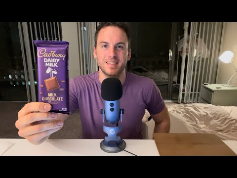 ASMR Chocolate Bar Eating || Soft Spoken and Mouth Sounds 4 Sleep & Relaxation || Love, Live, ASMR