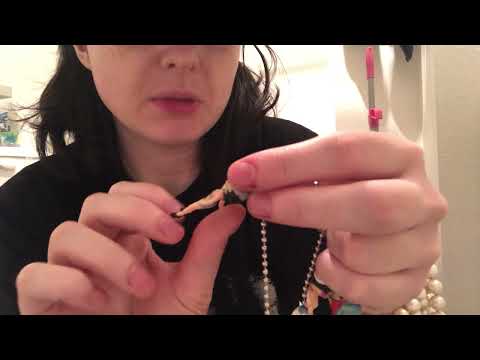ASMR ~ show n tell | Betty Boop necklace *jewelry sounds, whispered*