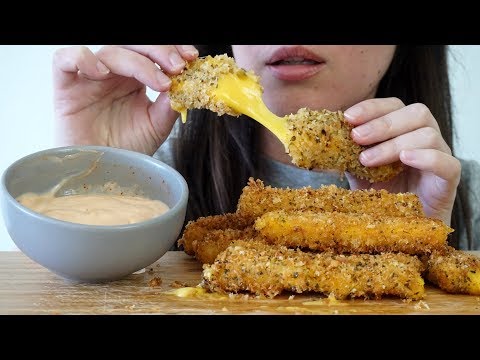 ASMR Deep Fried Vegan Mozzarella Cheese Sticks ~ Collaboration with NiwaLeaf (No Talking)