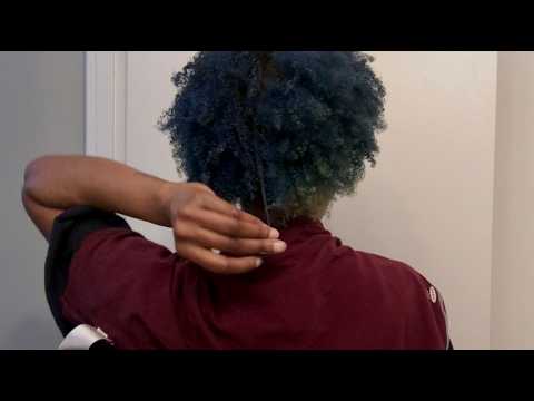 ASMR 💙 Curly to Straight Haircare Routine (soft spoken voiceover)