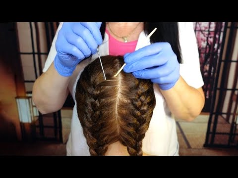 ASMR Detailed Scalp Check & Sensitivity Test for Tingles & Sleep (Whispered)