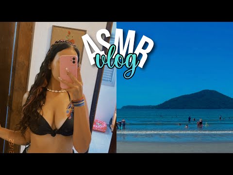 ASMR VLOG - INDO PARA A PRAIA! 🌴