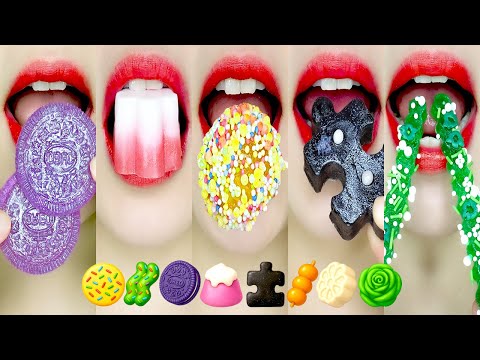 Homemade KOHAKUTO Eating Sounds 직접 만든 코하쿠토 이모지 먹방 ASMR MUKBANG