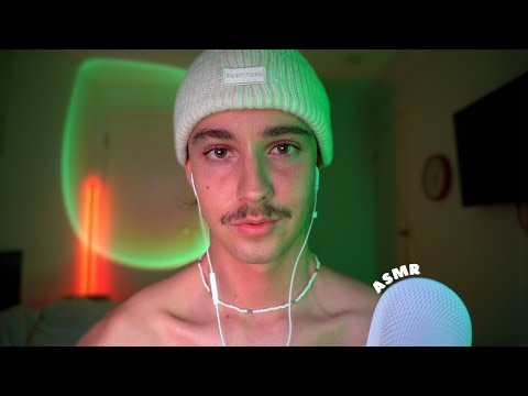 ASMR deep breathing on the mic