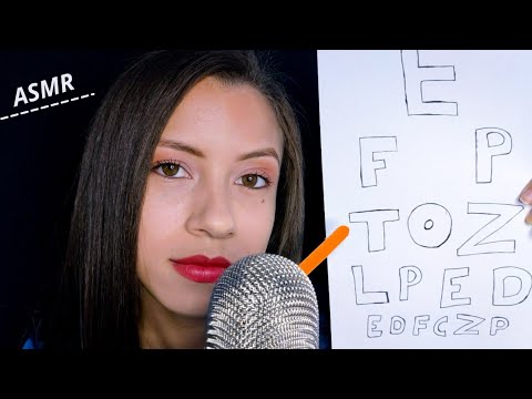 (ASMR PORTUGUÊS) Roleplay Exame de Vista - Médica Oftalmologista