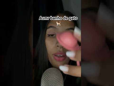 Asmr banho de gato makeup #asmrspitpainting #asmrsg #asmr