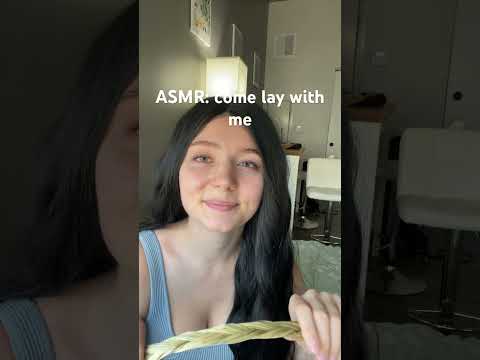 come lay with me 🤍#asmr #girlfriendasmr #whispering #clingyasmr #sleepasmr