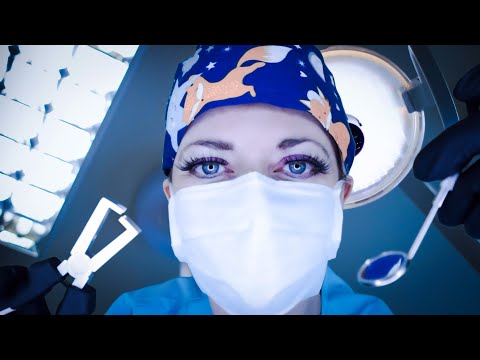 ASMR Wisdom Tooth Removal & Dental Exam - Anaesthesia, Suction, Vinyl Gloves, Personal Attention