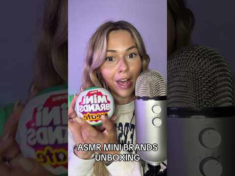 ASMR mini brands unboxing! #fyp #unboxing #mini #asmrvideos #asmr #tapping #trendingshorts #viral