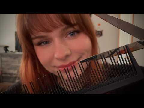 ASMR Cheapest Hair Cut (My Business Is Failing) Salon Scissors