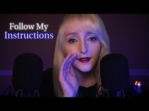 ASMR Follow My Instructions | Eyes Closed Whispers for Sleep