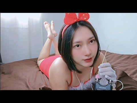 ASMR Ear Cleaning Fluffy From Ear To Ear 🧑‍🎄🎄👂
