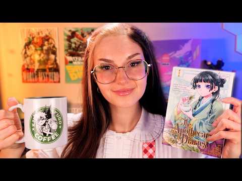 ASMR Manga Cafe Roleplay | Tapping, Anime Figures, & Manga Recommendations
