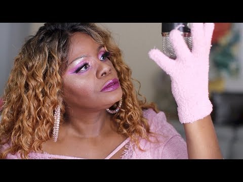 Brushing Mic Cotton Cherry Gloves ASMR Chewing Gum