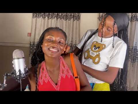 ASMR EAR NITPICKING, SCALP SCRATCHING MASSAGE, ROLEPLAY, BACK SCRATCHING, GUM CHEWING