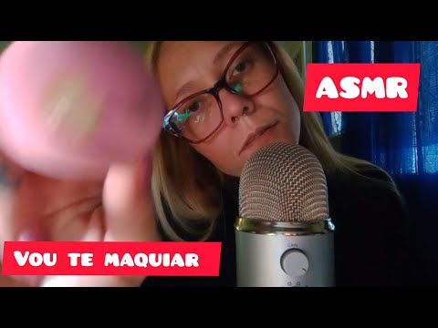 ASMR: TE MAQUIANDO ATÉ VOCÊ CAIR NO SONO 😴 (SONS DE BOCA INTENSOS) #asmrvideo ❤️